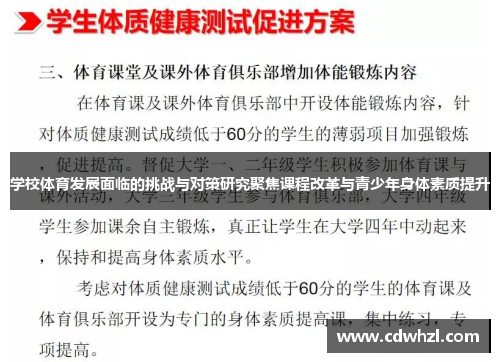 学校体育发展面临的挑战与对策研究聚焦课程改革与青少年身体素质提升